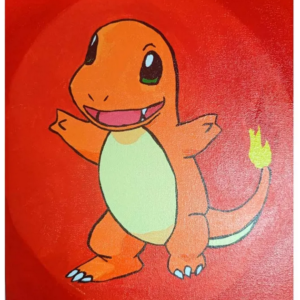 FanArt Decorativo Charmander Pokémon 30x25 cm