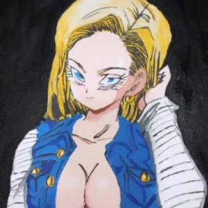 Fan Art Decorativo Androide 18 Dragon Ball