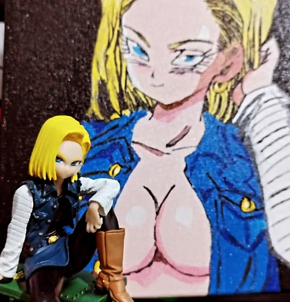 Fan Art Decorativo Androide 18 Dragon Ball - Image 3